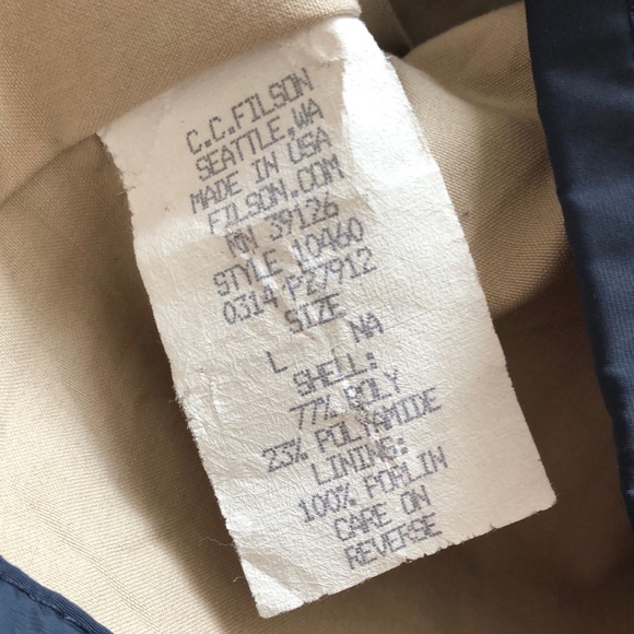 Filson Dark Blue Lightweight Shirt Jacket - Picture 12 of 13